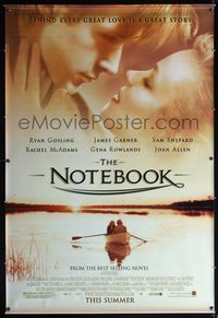 4a194 NOTEBOOK vinyl banner poster '04 huge romantic close up of Ryan Gosling & Rachel McAdams!