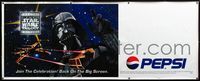 4a199 STAR WARS TRILOGY vinyl banner '97Empire Strikes Back, Return of the Jedi, cool Pepsi tie-in!