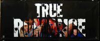 4a202 TRUE ROMANCE vinyl banner poster '93 cool image of Christian Slater kissing Patricia Arquette!