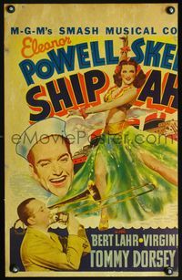4a077 SHIP AHOY jumbo WC '42 sexiest full-length Eleanor Powell, sailor Red Skelton, Tommy Dorsey