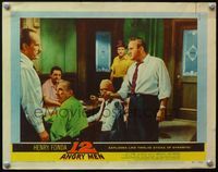4b023 12 ANGRY MEN LC #3 '57 Lee J. Cobb holds knife that he is certain is the murder weapon!