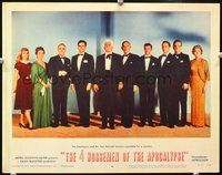 4b031 4 HORSEMEN OF THE APOCALYPSE movie lobby card #8 '61 cool image of cast!