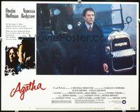 4b042 AGATHA movie lobby card #5 '79 cool image of Dustin Hoffman!