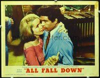 4b049 ALL FALL DOWN lobby card #7 '62 close-up of Warren Beatty dancing with sexy Eva Marie Saint!