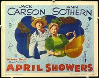 4b069 APRIL SHOWERS movie lobby card #6 '48 great image of Jack Carson & Ann Sothern!