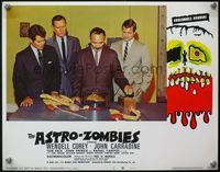 4b077 ASTRO-ZOMBIES LC #6 '68 great image of 4 men in suits examining alien brain & other organs!