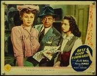 4b007 BEST FOOT FORWARD signed LC #6 '43 by Lucille Ball, who is with Virginia Weidler & Gaxton!