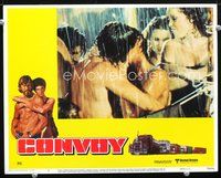 4b261 CONVOY movie lobby card #5 '78 romantic image of Kris Kristofferson & Ali McGraw!