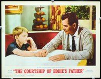4b268 COURTSHIP OF EDDIE'S FATHER lobby card #1 '63 great image of Glenn Ford w/young Ron Howard!