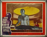 4b287 DAY THE EARTH STOOD STILL LC #3 1951 c/u of Gort healing Rennie while Neal watches!