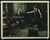 4b306 DR. JIM lobby card '21 pretty Claire Windsor tells husband Frank Mayo that he works too much!