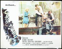 4b317 EARTHQUAKE movie lobby card #3 '74 great disaster image of Charlton Heston, Lorne Greene!