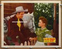 4b319 EL PASO KID movie lobby card '46 great image of cowboy Sunset Carson w/Marie Harmon!
