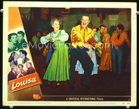 4b607 LOUISA movie lobby card #5 '50 wacky image of dancing Spring Byington & Charles Coburn!