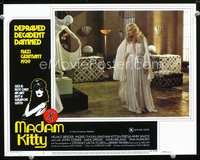 4b614 MADAM KITTY movie lobby card #2 '76 depraved, decadent, damned, cool image of Ingrid Thulin!