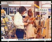 4b615 MAKING IT movie lobby card '71 Kristoffer Tabori & sexy Marlyn Mason in book store!