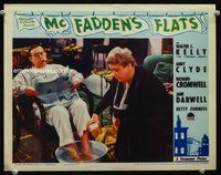 4b629 McFADDEN'S FLATS LC '35 Jane Darwell helps The Virginia Judge Walter Kelly soak his feet!
