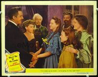 4b630 MEET ME IN ST. LOUIS LC #8 '44 Mary Astor & delighted family learns Judy Garland is staying!