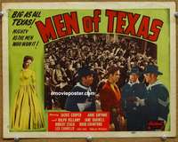 4b632 MEN OF TEXAS title movie lobby card R48 Robert Stack, Broderick Crawford, Jackie Cooper