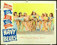 4b644 NAVY BLUES movie lobby card '41 great wacky image of sexy Martha Raye, pretty girls!