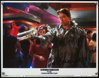 4b006 TERMINATOR signed LC #6 '84 by Arnold Schwarzenegger, who is preparing to kill Sarah Connor!