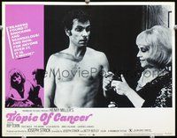4b904 TROPIC OF CANCER movie lobby card #7 '70 close-up of young shirtless Rip Torn!
