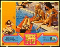 4b958 WHERE IT'S AT LC #3 '69 Las Vegas Caesar's Palace casino gambling, sexy bikini babes by pool!