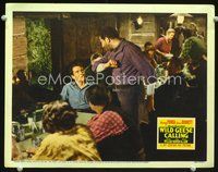 4b971 WILD GEESE CALLING movie lobby card '41 Henry Fonda being threatened by big man!