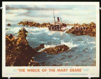 4b987 WRECK OF THE MARY DEARE movie lobby card #5 '59 cool image of boat about to wreck!