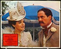 4b996 YOUNG WINSTON lobby card #5 '72 close up of Anne Bancroft & Robert Shaw as Randolph Churchill!