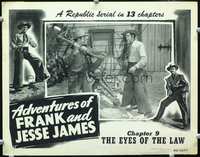 4c012 ADVENTURES OF FRANK & JESSE JAMES chap 9 LC '48 Clayton Moore attacked by man with axe!