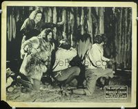 4c013 ADVENTURES OF ROBINSON CRUSOE chap 11 movie lobby card '22 serial, No Greater Love!