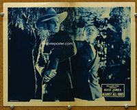 4c016 AGAINST ALL ODDS lobby card '24 great image of serious-looking Buck Jones twisting man's arm!
