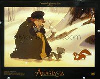 4c024 ANASTASIA movie lobby card '97 cute image of characters from Don Bluth animation!