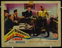 4c040 BAD MEN OF THE HILLS LC '42 cool image of cowboy Charles Starrett bringing order to court!