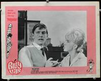 4c069 BILLY LIAR movie lobby card #5 '64 close-up of Tom Courtenay w/angry blonde!