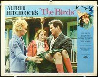 4c071 BIRDS LC #5 '63 Alfred Hitchcock, great close up of Rod Taylor, Tippi Hedren & injured girl!