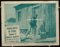 4c088 BRUCE GENTRY DAREDEVIL OF THE SKIES chap 12, Parachute of Peril movie lobby card '49 Tom Neal!