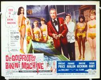4c171 DR. GOLDFOOT & THE BIKINI MACHINE LC #8 '65 Vincent Price at machine controls w/sexy babes!