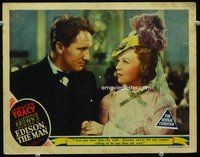 4c176 EDISON THE MAN movie lobby card '40 Spencer Tracy as famed inventor w/Rita Johnson!