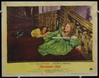 4c205 FRENCHMAN'S CREEK LC #6 '44 great image of Joan Fontaine & Basil Rathbone on stairs!