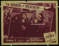4c257 GREEN ARCHER chap 9 The Mirror of Treachery movie lobby card '40 Edgar Wallace serial!