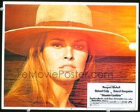 4c265 HANNIE CAULDER LC #8 '72 wonderful close up of Raquel Welch superimposed over ocean sunset!