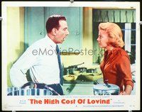 4c296 HIGH COST OF LOVING movie lobby card #6 '58 Jose Ferrer argues with wife Gena Rowlands!