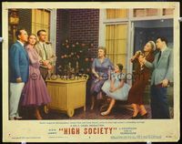 4c299 HIGH SOCIETY LC #6 '56 Celeste Holm, Frank Sinatra, Bing Crosby & Grace Kelly at party!