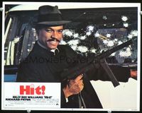 4c307 HIT LC #1 '73 best close up of Billy Dee Williams holding machine gun by busted windshield!