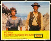 4c313 HOMBRE movie lobby card #7 '66 close up of Paul Newman & sexy Diane Cilento in mountains!