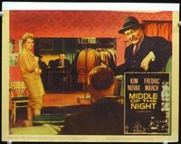 4c490 MIDDLE OF THE NIGHT LC #4 '59 sexy young Kim Novak is involved with much older Fredrich March