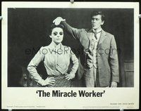 4c498 MIRACLE WORKER movie lobby card #5 '62 image of Anne Bancroft as Annie Sullivan!