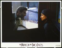 4c499 MIRROR HAS TWO FACES int'l movie lobby card '96 cool image of Barbra Streisand & Jeff Bridges!